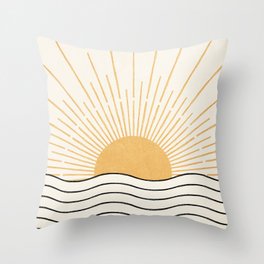 The Sun and The Sea Throw Pillow