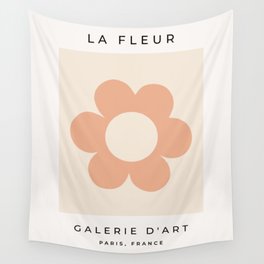 La Fleur | 04 - Flower Print Retro Art Boho Earth Tones Modern Floral Wall Tapestry
