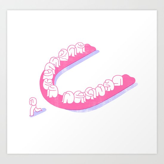 jaw Art Print
