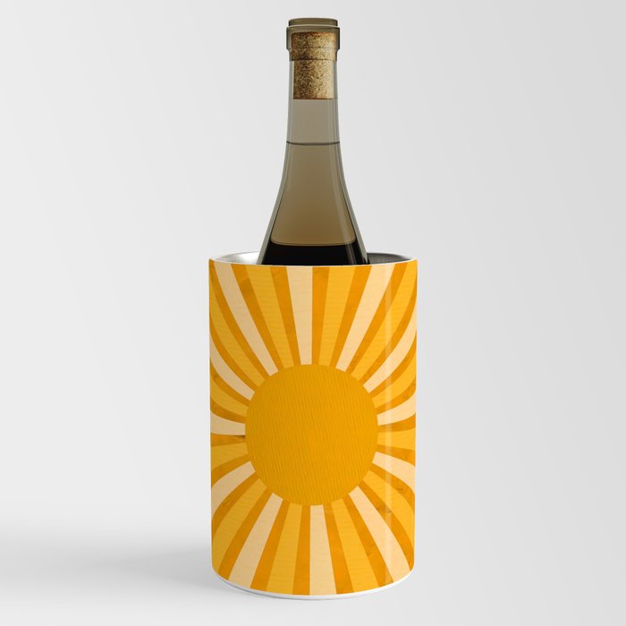 Retro Vibes Abstract Wine Chiller