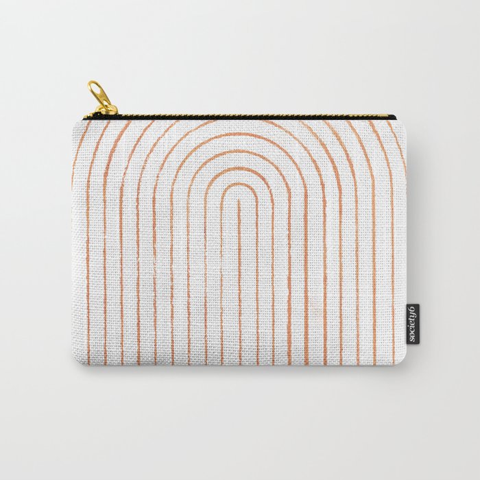 Terracotta geometric arch Carry-All Pouch