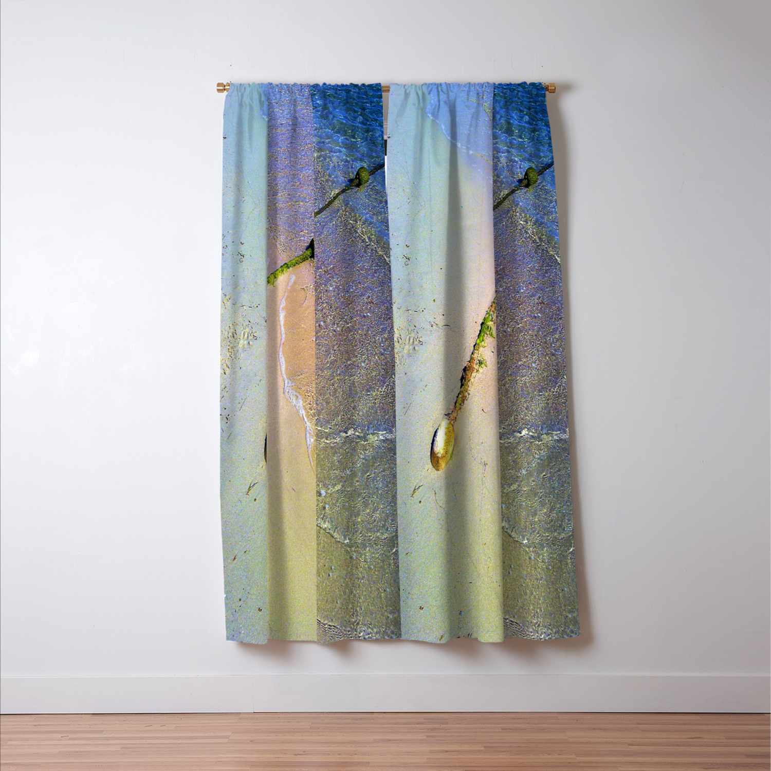 Rope On The Beach Blackout Curtain By Robelf Society6