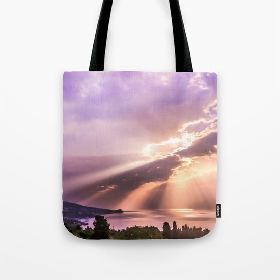 Sea sunrise Tote Bag