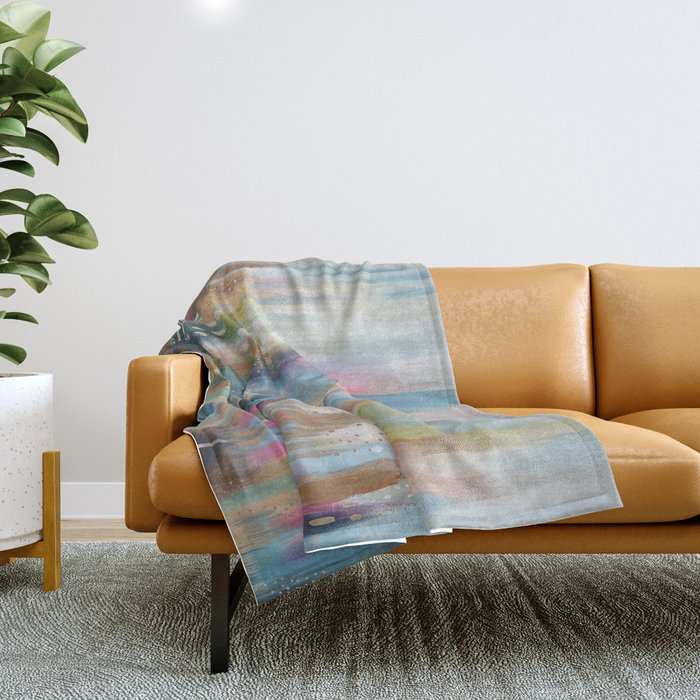 EttaVee Brushstroke no. 154 Throw Blanket