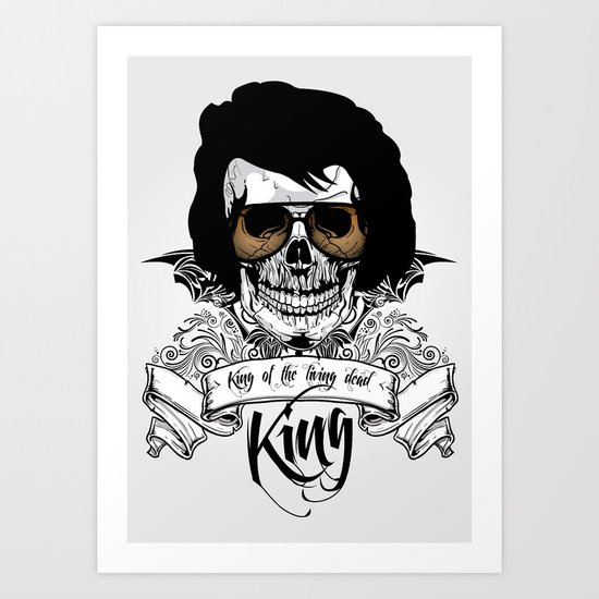 Elvis Presley | The King of the Living Dead Art Print