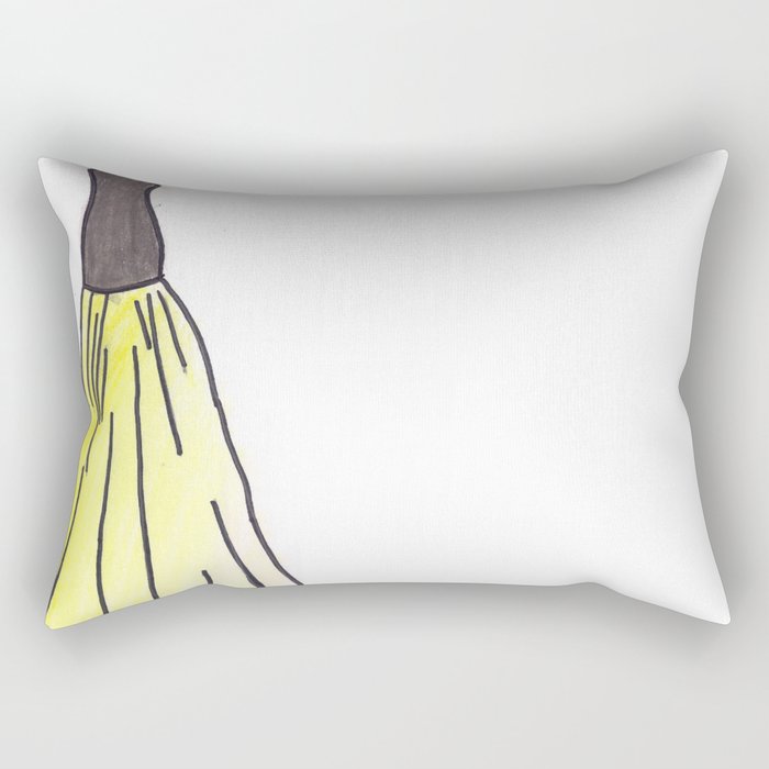 Hufflepuff Dress Rectangular Pillow