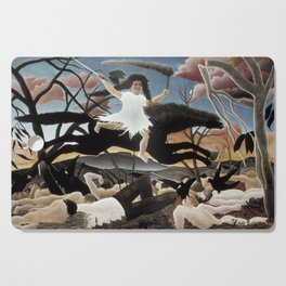Henri Rousseau's War (La Guerre) Famous Painting Reproduction Cutting Board