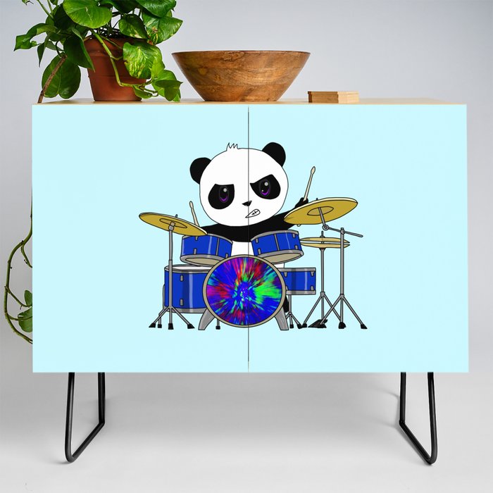 A Drumming Panda Credenza