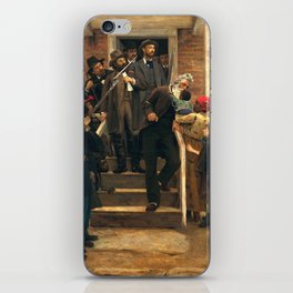 Last Moments of John Brown; Raid on Harpers Ferry Civil War era portrait painting by Thomas Hovenden iPhone Skin