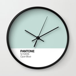 Pantone: Opal Blue Wall Clock