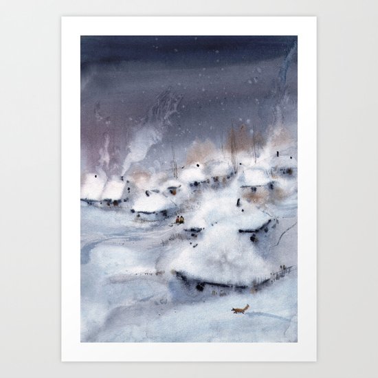 Winter tale Art Print