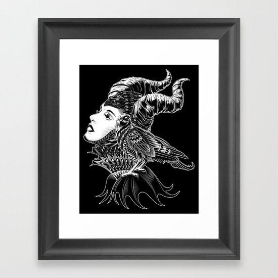 Maleficent Tribute Framed Art Print