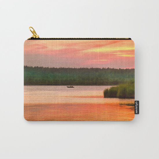 Summer sunset on Wild lake Carry-All Pouch
