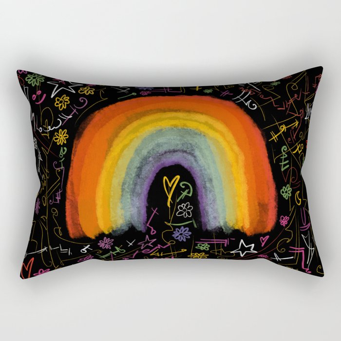 Rainbow Life Rectangular Pillow