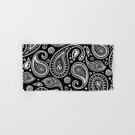 PAISLEY Hand & Bath Towel | Paisley, Black And White, Cashmere, Fabric, Graphicdesign, Trending, Abstract, Nature, Winter, Pattern 