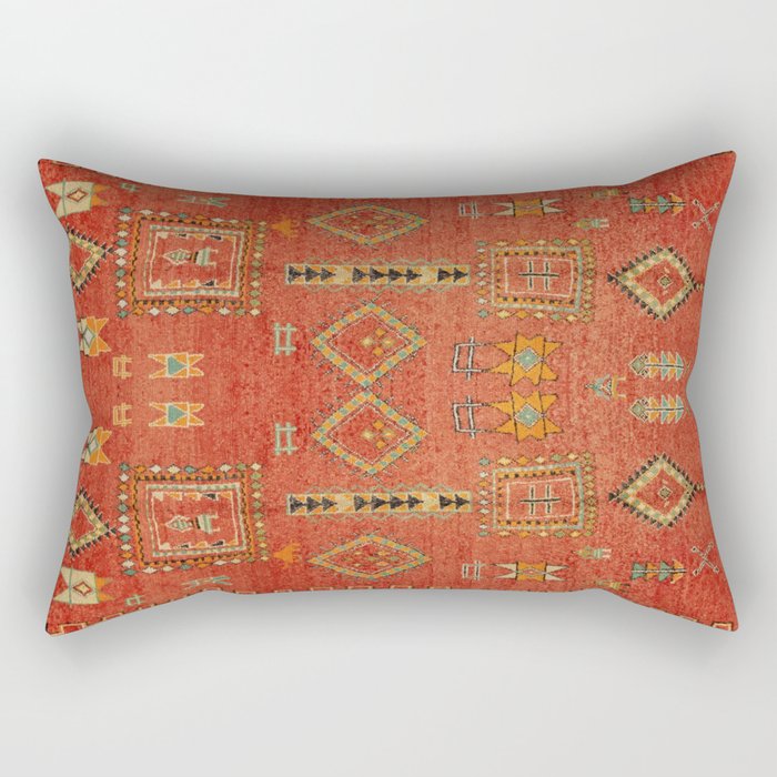 Moroccan Traditional Heritage Design Berber Style E5 Rectangular Pillow