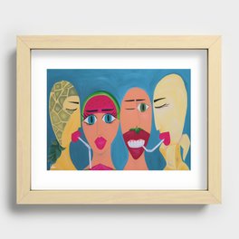 Fruit Ninjas Recessed Framed Print