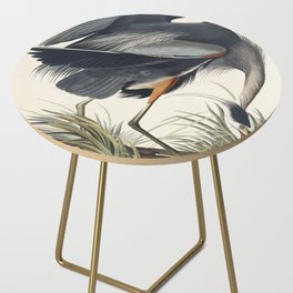 Great blue Heron from Birds of America (1827) by John James Audubon Side Table