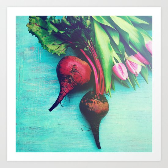 The Beet Goes On - Red Beet Art Print