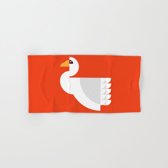 Geometric swan Hand & Bath Towel