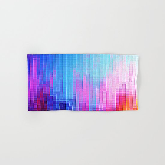 colorfuL Pixels Hand & Bath Towel