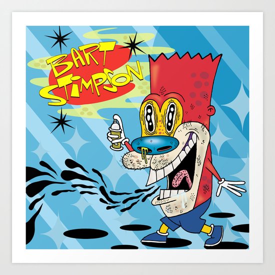 Bart Stimpson Art Print