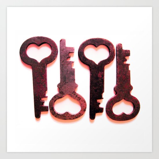 Love Keys Art Print