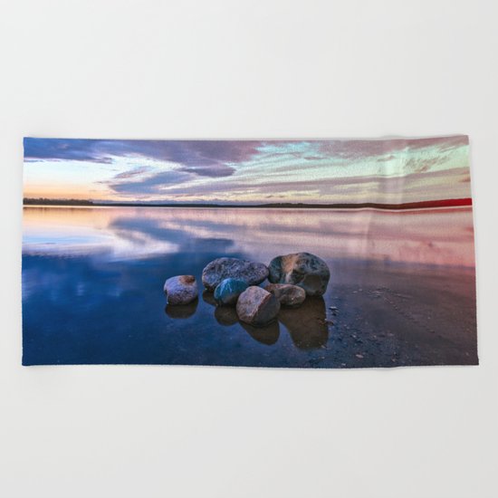 Tranquil Waters Beach Towel