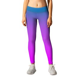 Biscayne Bay Blue to Bright Orlando Orchid Pink Ombre Shade Color Fade Leggings | Bright, Ombre, Color, Floridasunshine, Shade, Florida, Deepblue, Graphicdesign, Pink, Biscayneblue 