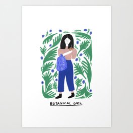 Botanical Girl Art Print