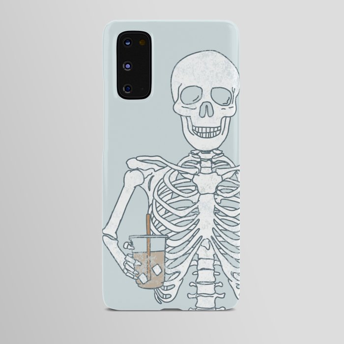 SKELETON & ICED COFFEE Android Case