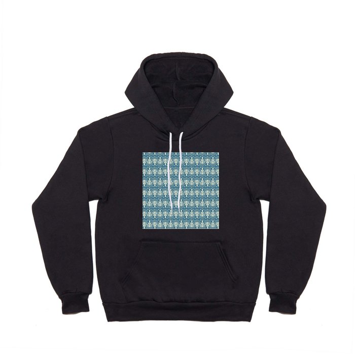 Ancient Art Motif in Blue & Offwhite Hoody