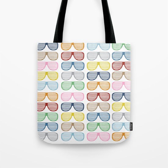 Rainbow Shutter Shades Tote Bag