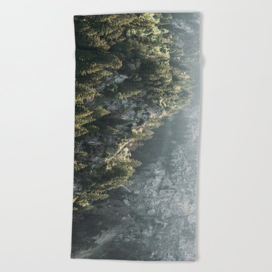 Mountain Lights - Landscape Photography Beach Towel