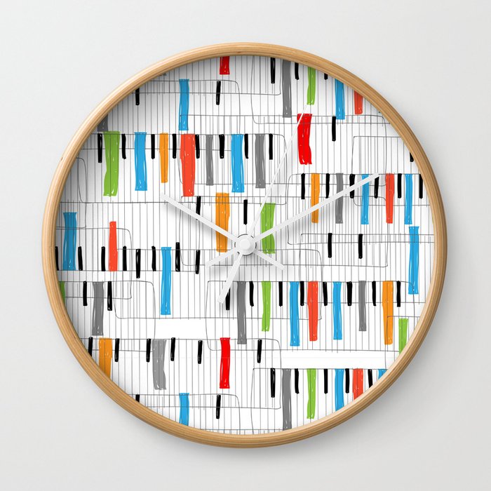 piano Wall Clock