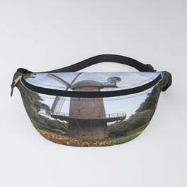 Windmill and Tulip Garden at Golden Gate Park San Francisco, California Fanny Pack