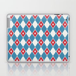 Red White and Blue Harlequin Pattern Laptop Skin