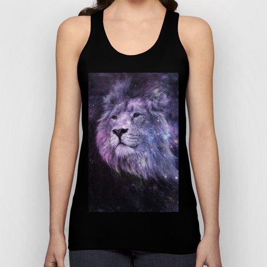Galaxy Lion Leo Unisex Tank Top