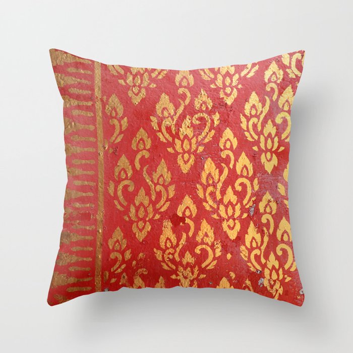 Buddhist Temple (No. 2) Throw Pillow