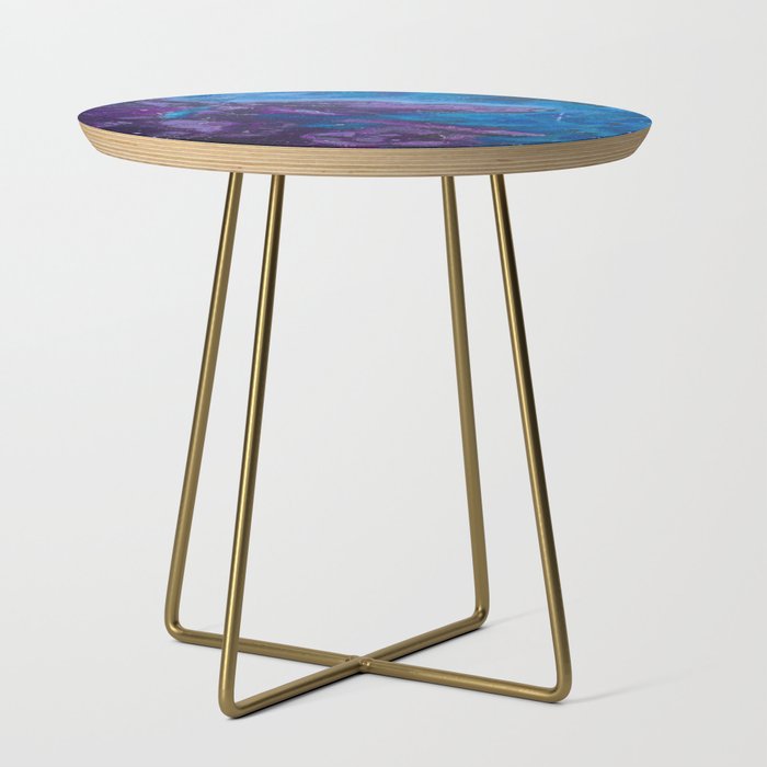 Blue Dimension Side Table