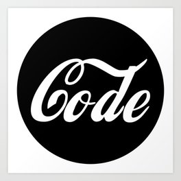 Coca Code Art Print