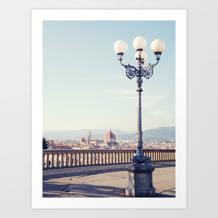 View of Florence from Piazzale Michelangelo  - Italy Travel Photography Art Print
