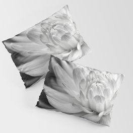 Silver Grey Dahlia Pillow Sham