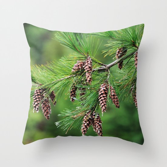 Pine cones Throw Pillow