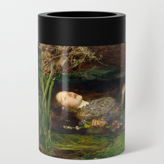 Ophelia Painting By John Everett Millais Can Cooler By