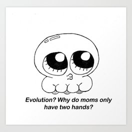 Cute octopus funny quote Art Print