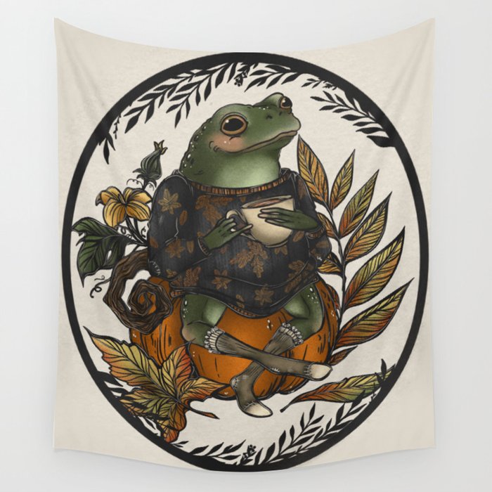 Toad’s autumn Wall Tapestry