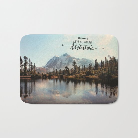 lets go on an adventure Bath Mat