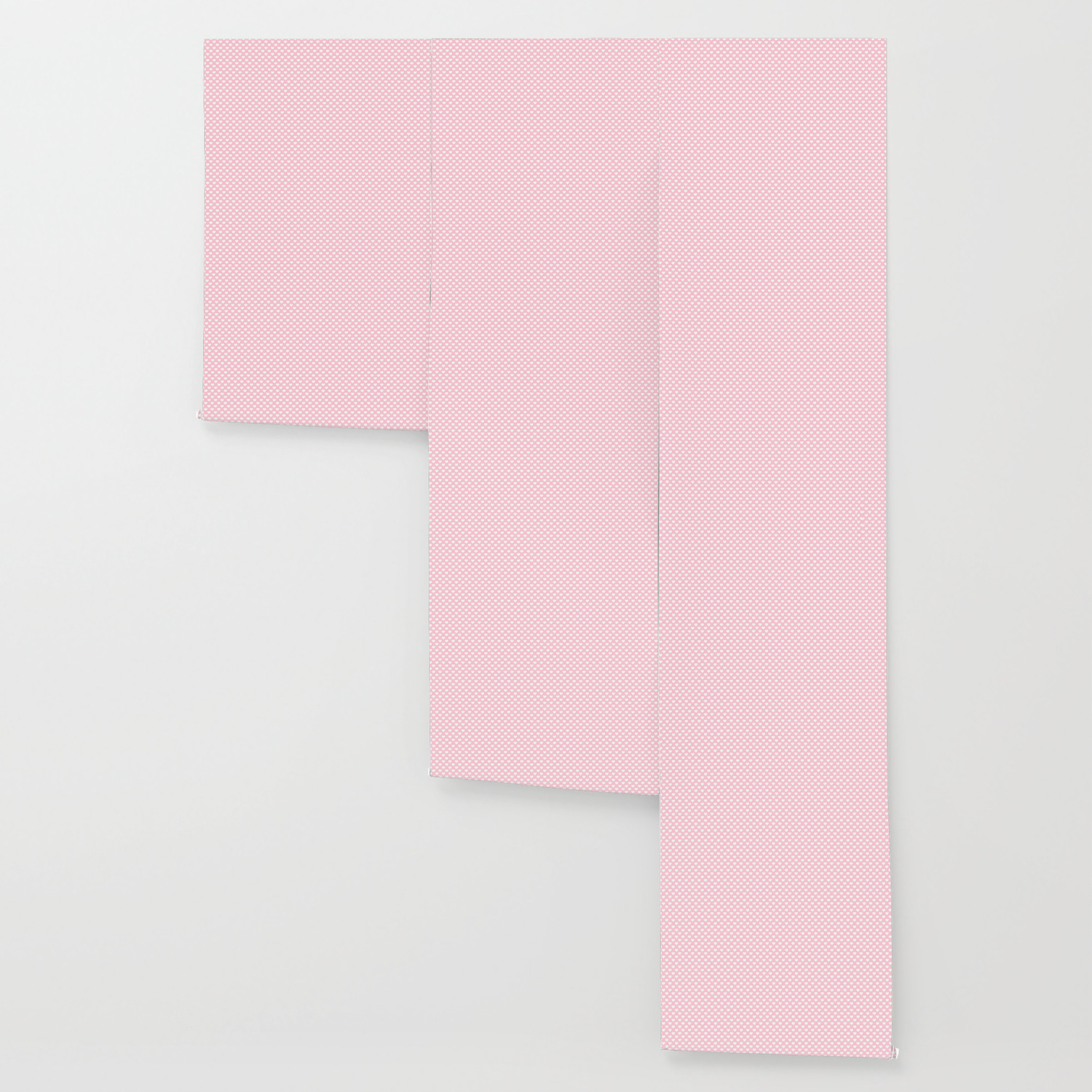Large White Love Hearts On Soft Pastel Pink Wallpaper By