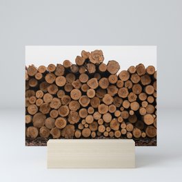 Minnesota Logs  Mini Art Print